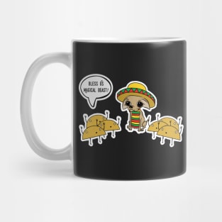 Funny Tacos Worshipping Mexican Chihuahua Mug